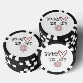 Jouw hart is mijn kompas. poker chips (Opstapeling)