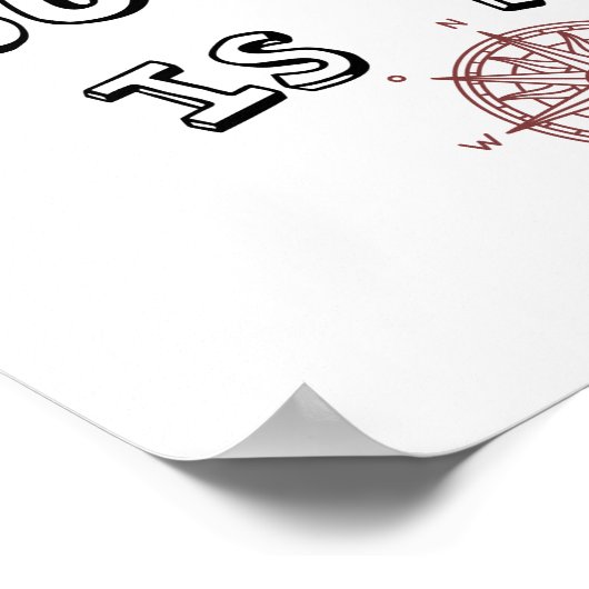 Jouw hart is mijn kompas. poster (Hoek)