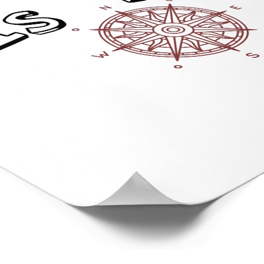 Jouw hart is mijn kompas. poster (Hoek)