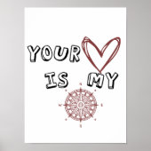 Jouw hart is mijn kompas. poster (Voorkant)