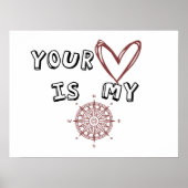 Jouw hart is mijn kompas. poster (Voorkant)