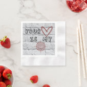 Jouw hart is mijn kompas. servet (Insitu)