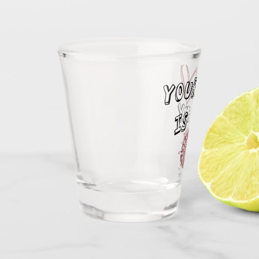 Jouw hart is mijn kompas. shot glas (Links)