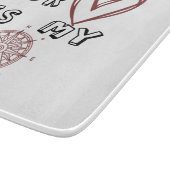 Jouw hart is mijn kompas. snijplank (Hoek)