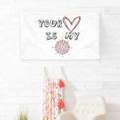 Jouw hart is mijn kompas. spandoek (Insitu)