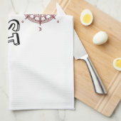 Jouw hart is mijn kompas. theedoek (Quarter Fold)