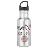 Jouw hart is mijn kompas. waterfles  (Voorkant)