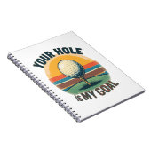 Jouw hole is mijn doel golfen golf notitieboek (Rechterzijde)
