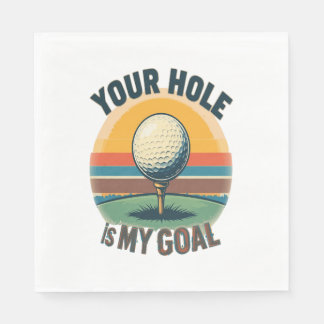 Jouw hole is mijn doel golfen golf servet