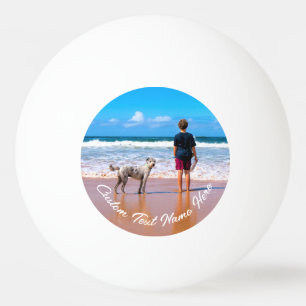 Jouw huisdier foto pingpongbal gepersonaliseerde t