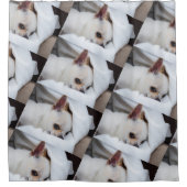 Jouw huisdier hond puppy aangepaste foto chihuahua douchegordijn (Voorkant)