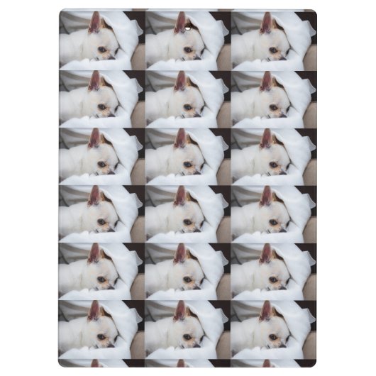 Jouw huisdier hond puppy aangepaste foto chihuahua klembord (Achterkant)