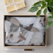 Jouw huisdier hond puppy aangepaste foto chihuahua tissuepapier (Geschenk)