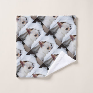Jouw huisdier hond puppy aangepaste foto chihuahua washandje