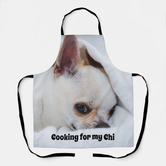 Jouw huisdier hond puppy chihuahua aangepaste foto schort (Voorkant)