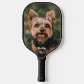 Jouw huisdier met naam pickleball paddle (Achterkant)