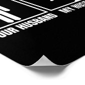 Jouw Husnd Mijn Husnd Slow Pitch Softll Speler Lie Poster (Hoek)