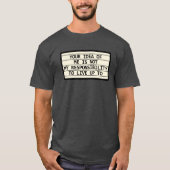 Jouw idee van mij t-shirt (Voorkant)