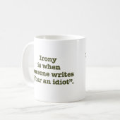 Jouw Idioot. Koffiemok (Voorkant links)