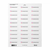 Jouw Instagram Naam Label & Logo Pictogram Sticker (Full Sheet)