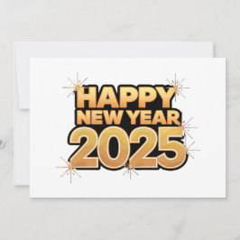 Jouw jaar in inkt en goud: 2025 kerstkaart