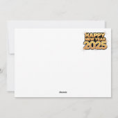 Jouw jaar in inkt en goud: 2025 kerstkaart (Achterkant)