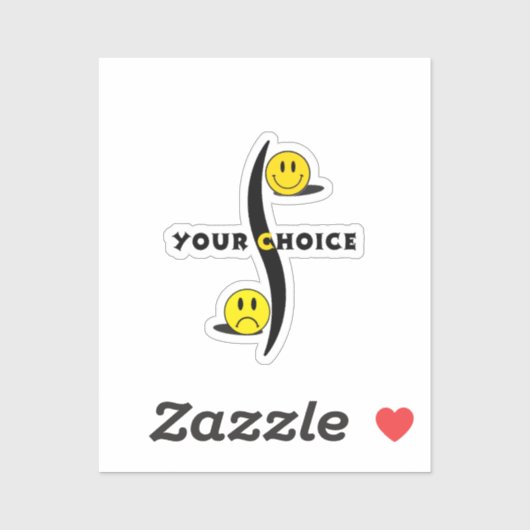 jouw keuze sticker (Vel)