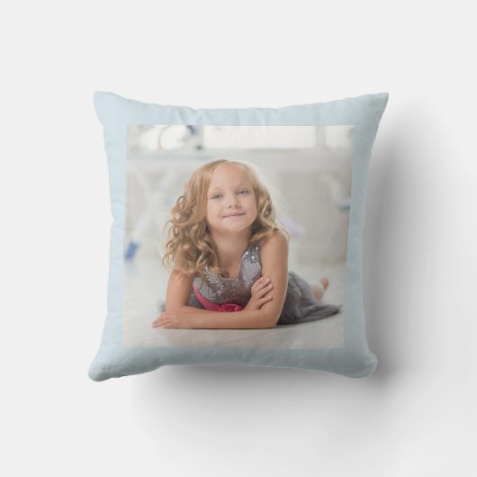 Jouw kindfoto hier Cushion Kussen (Achterkant)