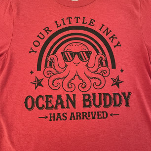 Jouw Kleine Inktige Oceaan Buddy Baby Octopus T-Sh T-shirt