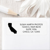 Jouw Kleur Californië Modern Minimalistisch Etiket (Insitu)