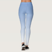 Jouw kleur met witte ombre-vervaagde gradiënt leggings (Achterkant)