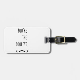 Jouw koelste snor bagagelabel