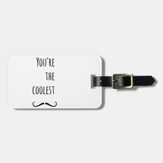 Jouw koelste snor bagagelabel (Voorkant horizontaal)