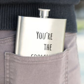 Jouw koelste snor heupfles (Voorbeeld)