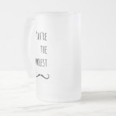 Jouw koelste snor matglas bierpul (Voorkant links)