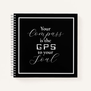 'Jouw kompas is de gps voor je sol' zin Notitieboek
