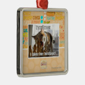 Jouw koningin, ik heb haar gegijzeld. metalen ornament (Rechts)