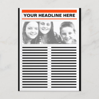 Jouw krant briefkaart