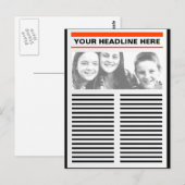 Jouw krant briefkaart (Voorkant / Achterkant)