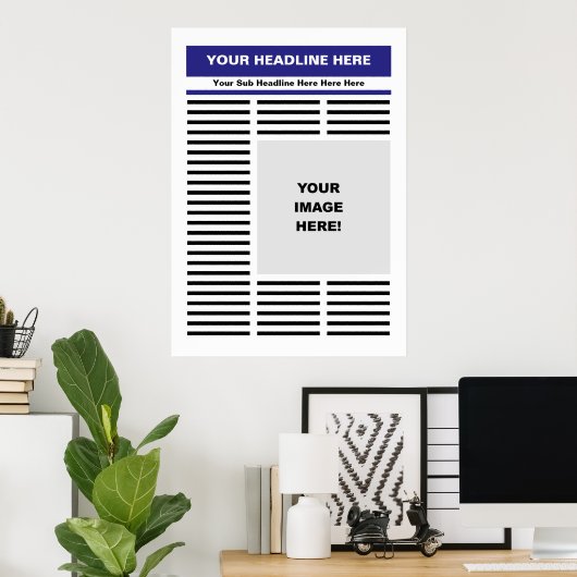 Jouw krant poster (Thuiskantoor)