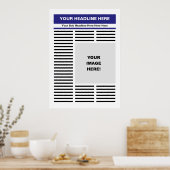 Jouw krant poster (Keuken)