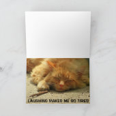 Jouw leeftijd deed me zelf lachen om te slapen kaart (Binnen)