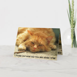 Jouw leeftijd deed me zelf lachen om te slapen kaart