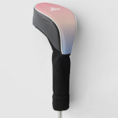Jouw letter aangepaste Neon Dawn Golfheadcover (Schuin)