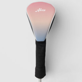 Jouw letter aangepaste Neon Dawn Golfheadcover