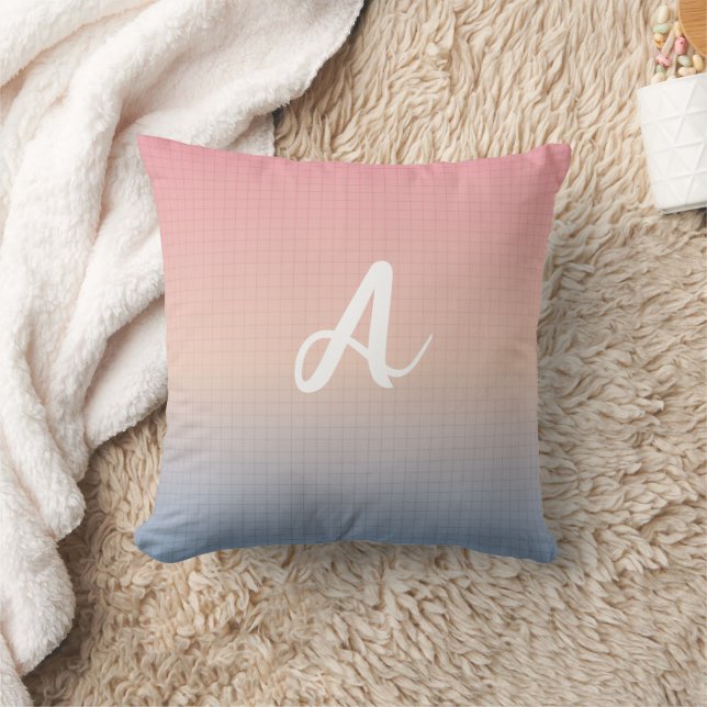 Jouw letter aangepaste Neon Dawn Kussen (Deken)