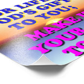 Jouw leven is Gods geschenk aan jou. Foto Afdruk (Hoek)