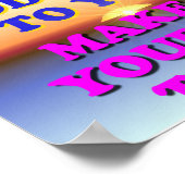 Jouw leven is Gods geschenk aan jou. Poster (Hoek)