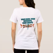 Jouw Lichaam Jouw Workout Jouw Keuze Tri-Blend Shirt (Achterkant)