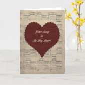 Jouw liedje Valentijnsdag Kaart (Gele Bloem)